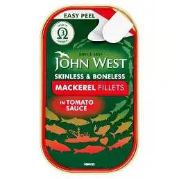 John West Mackerel en Salsa de Tomate 125g - Caja de 48 latas